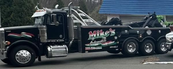 Black Peterbilt heavy-duty wrecker