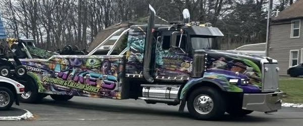 Wrapped Western Star heavy-duty wrecker
